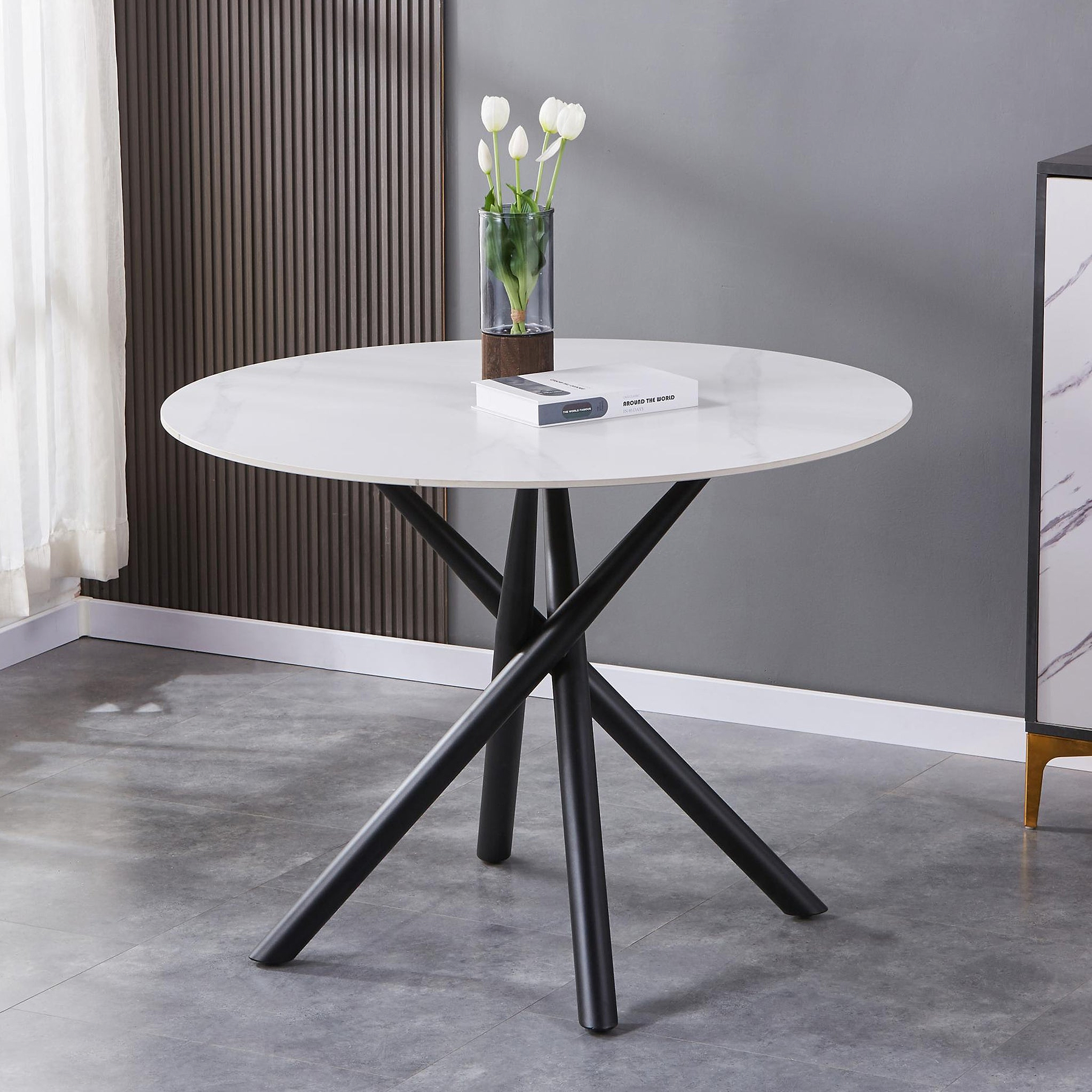 Coombe 100cm Round Dining Table from Roseland Furniture
