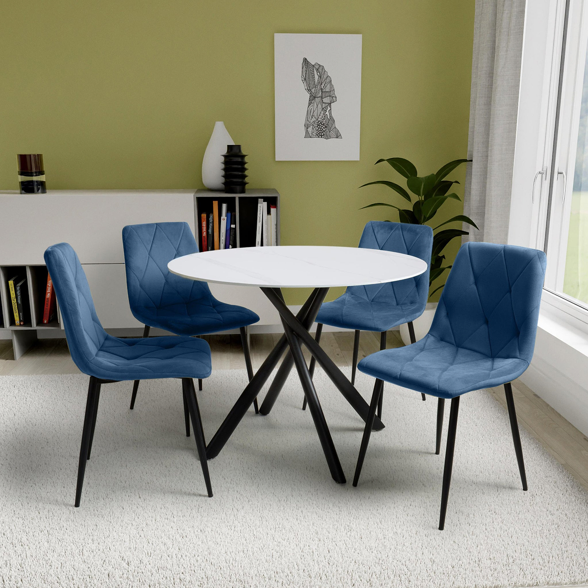 Coombe 100cm Round Dining Table from Roseland Furniture