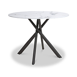 Coombe 100cm Round Dining Table White from Roseland Furniture