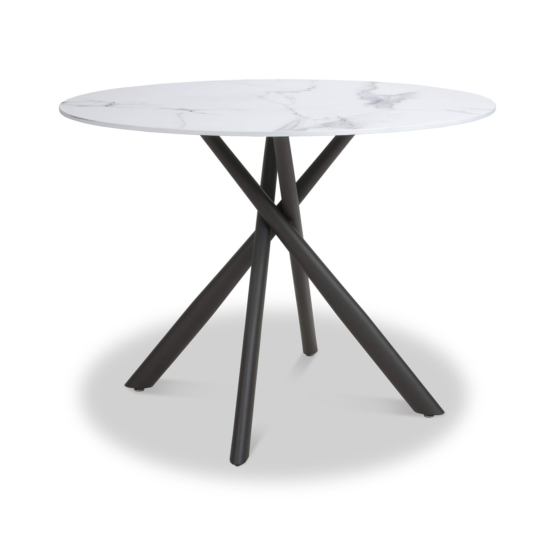 Coombe 100cm Round Dining Table White from Roseland Furniture