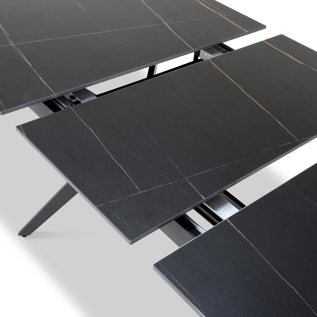 Penhallow Black 180cm Extending Dining Table
