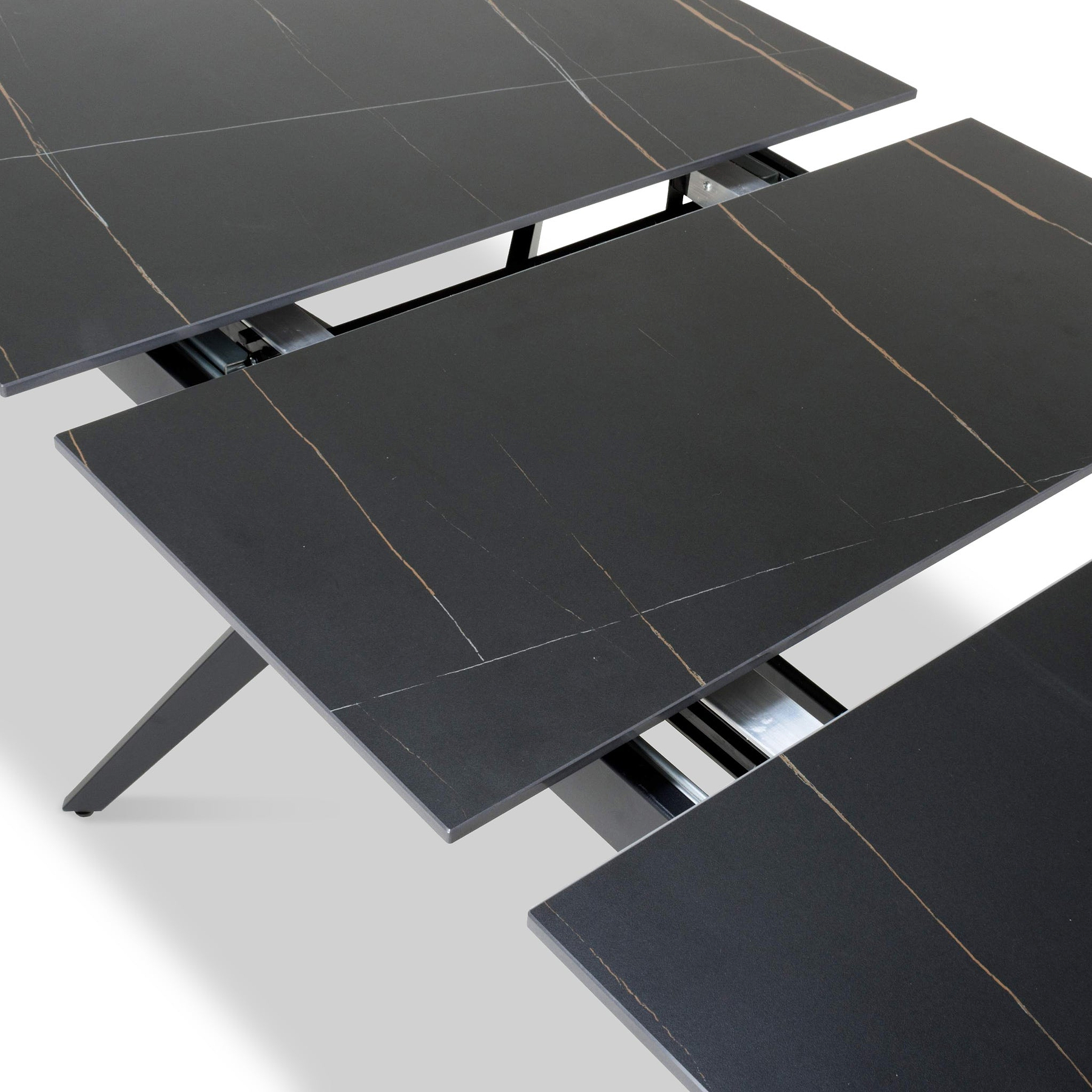 Penhallow Black 180cm Extending Dining Table