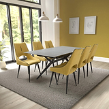 Penhallow Grey 180cm Extending Dining Table