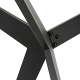 Penhallow Black 120cm Dining Table 