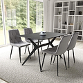 Penhallow Black 120cm Dining Table 