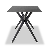 Penhallow Black 120cm Dining Table 