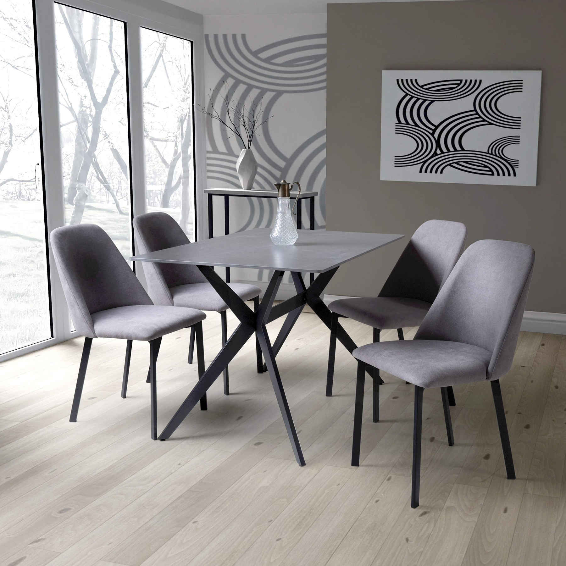 Penhallow Grey 120cm Dining Table 