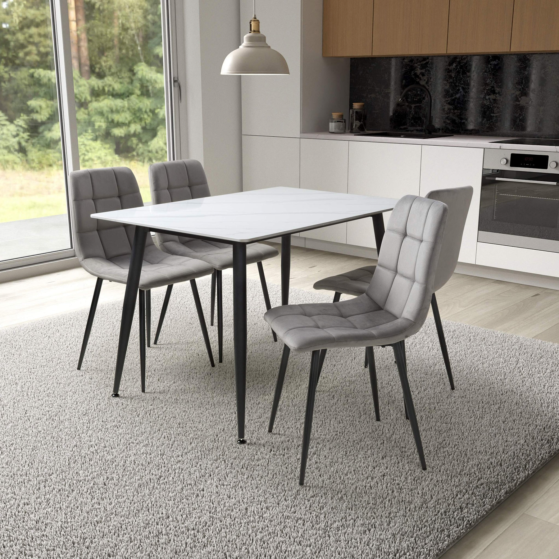 Hendra White 120cm Dining Table