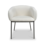 Newbridge White Boucle Dining Chair