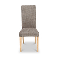 Deryn Oatmeal Tweed Dining Chair from Roseland Furniture
