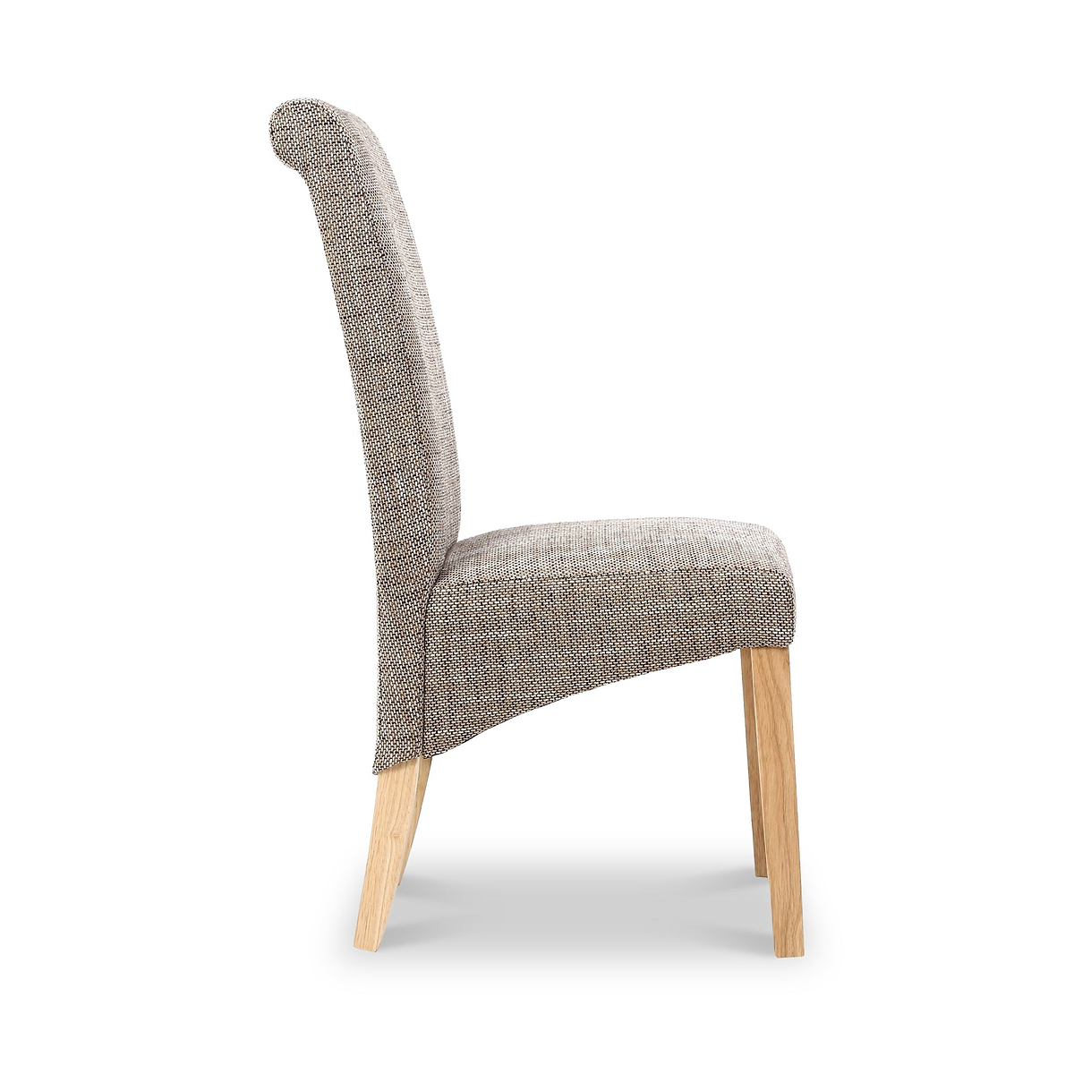 Deryn Oatmeal Tweed Dining Chair from Roseland Furniture