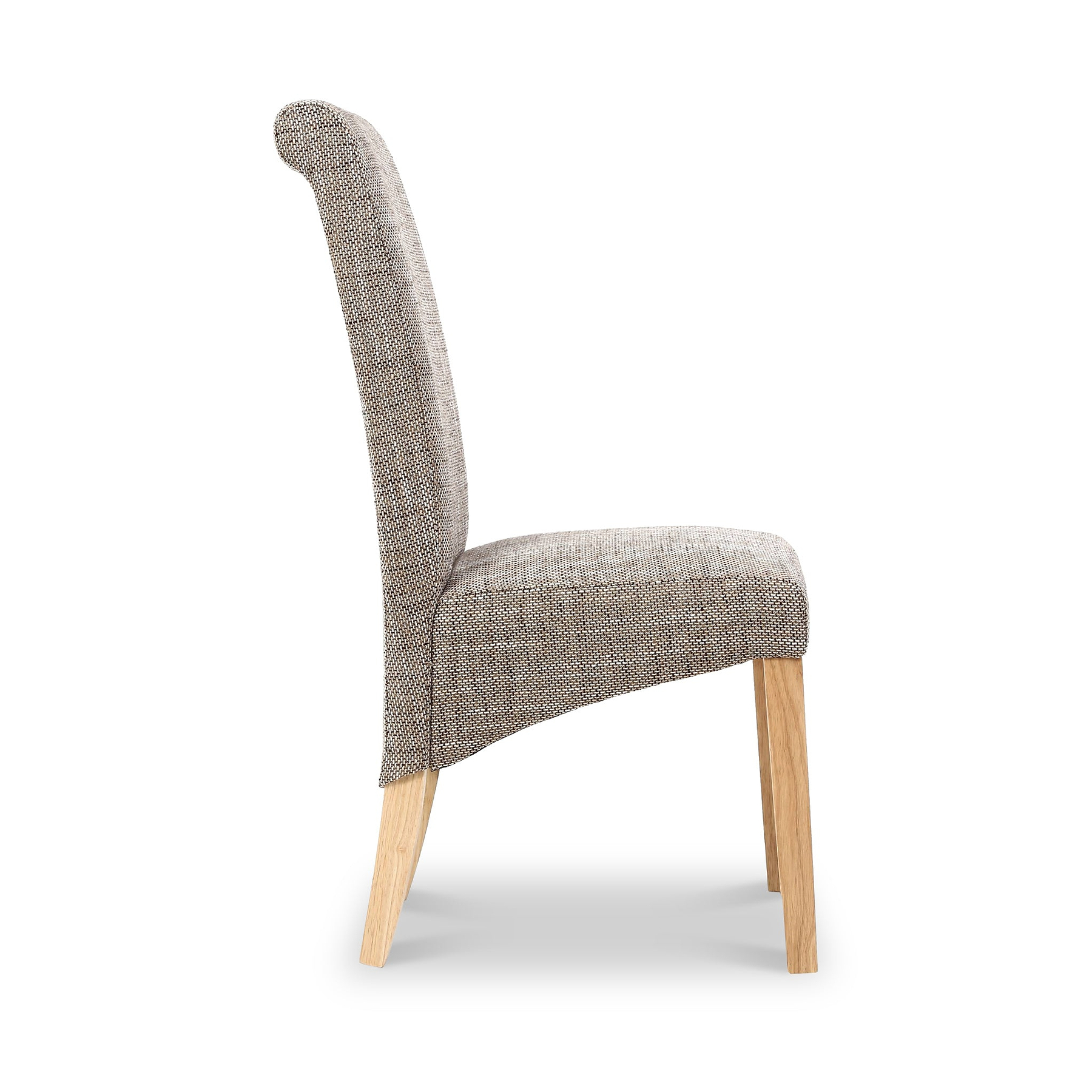 Deryn Oatmeal Tweed Dining Chair from Roseland Furniture