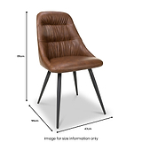 Astell Faux Leather Dining Chair from Roseland Furniture