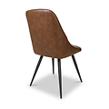 Astell Faux Leather Dining Chair Tan from Roseland Furniture