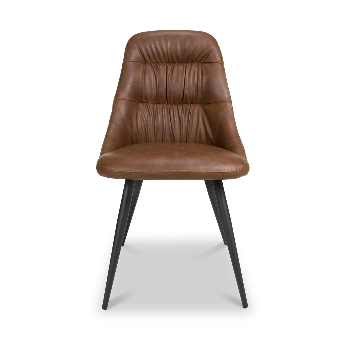 Astell Faux Leather Dining Chair Tan from Roseland Furniture