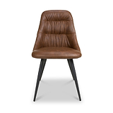 Astell Faux Leather Dining Chair Tan from Roseland Furniture