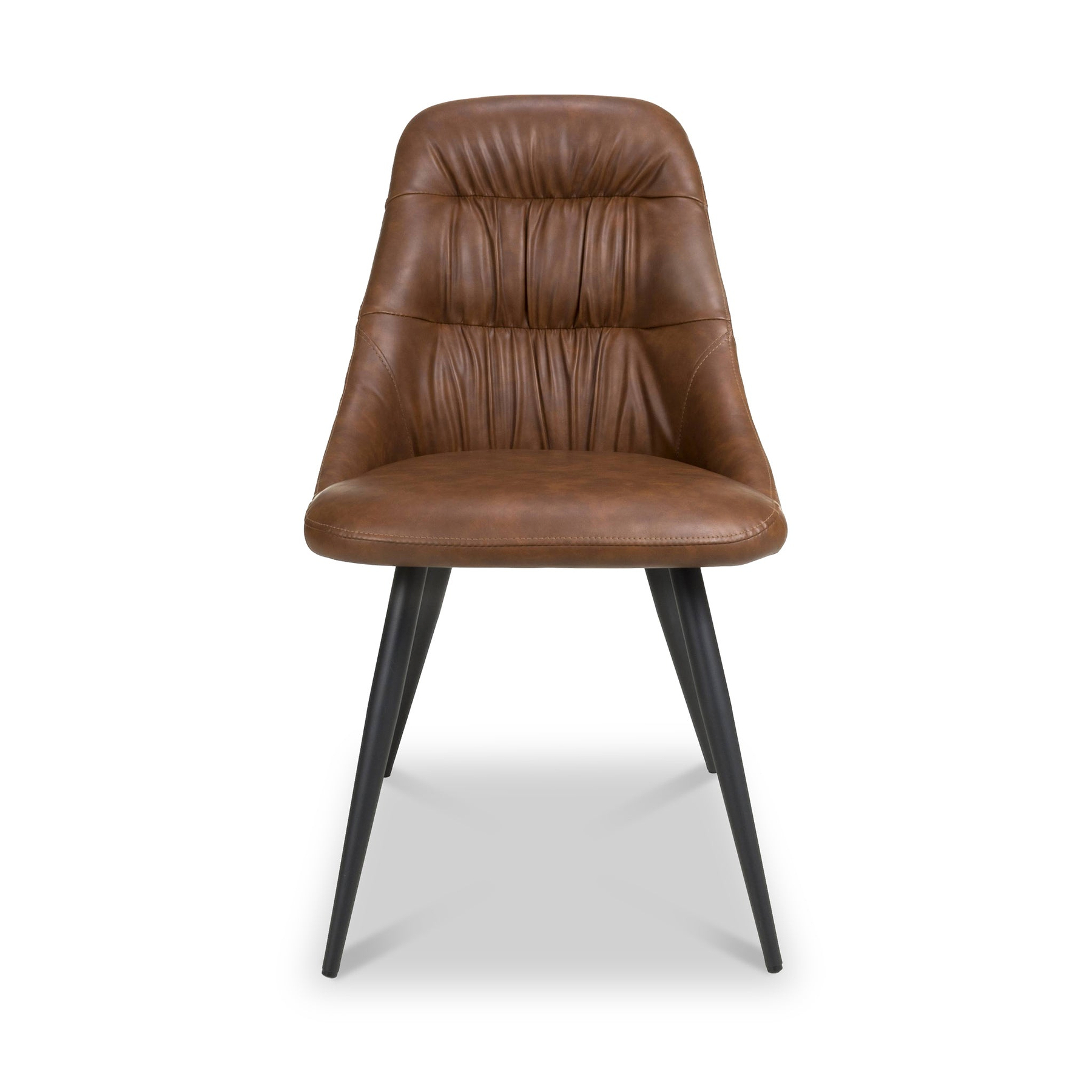 Astell Faux Leather Dining Chair Tan from Roseland Furniture