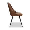 Astell Faux Leather Dining Chair Tan from Roseland Furniture