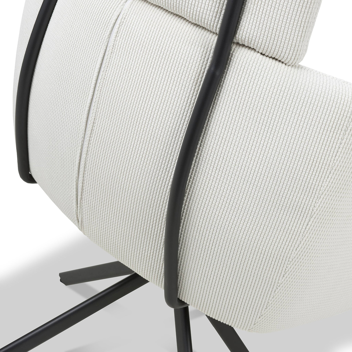 Gilston Corduroy Swivel Dining Chair from Roseland Furniture