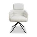 Gilston Corduroy Swivel Dining Chair from Roseland Furniture