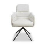 Gilston Corduroy Swivel Dining Chair from Roseland Furniture