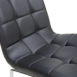 Draycott Faux Leather Dining Chair Black from Roseland Furniture