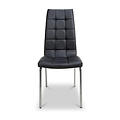 Draycott Faux Leather Dining Chair Black from Roseland Furniture