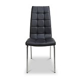 Draycott Faux Leather Dining Chair Black from Roseland Furniture