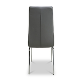 Draycott Faux Leather Dining Chair Grey from Roseland Furniture