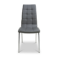 Draycott Faux Leather Dining Chair Grey from Roseland Furniture