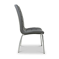 Draycott Faux Leather Dining Chair Grey from Roseland Furniture