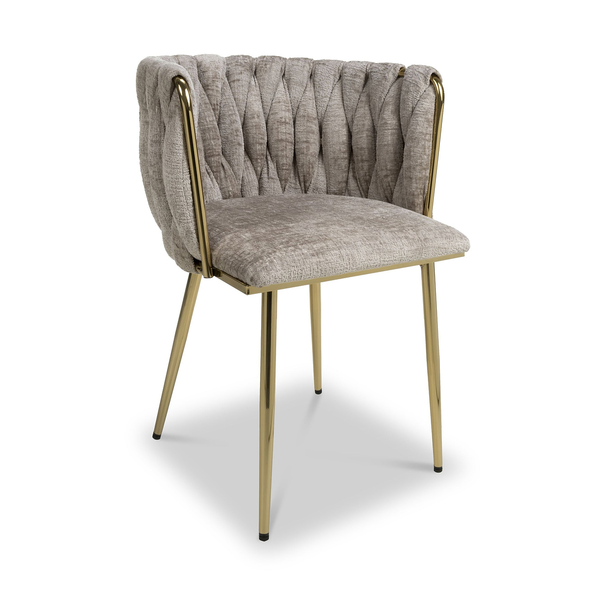 Cindy Woven Dining Chair Mink Chenille from Roseland Furniture