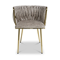 Cindy Woven Dining Chair Mink Chenille from Roseland Furniture