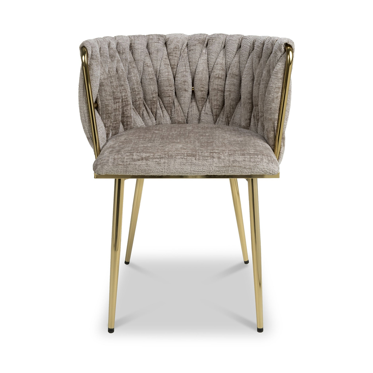 Cindy Woven Dining Chair Mink Chenille from Roseland Furniture