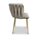 Cindy Woven Dining Chair Mink Chenille from Roseland Furniture