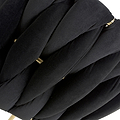 Cindy Woven Dining Chair Black Velvet from Roseland Furniture