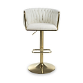 Cindy Woven Bar Stool Cream from Roseland Furniture