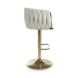 Cindy Woven Bar Stool Cream from Roseland Furniture