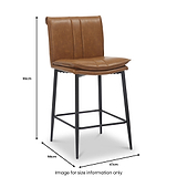 Dale Faux Leather Bar Stool from Roseland Furniture
