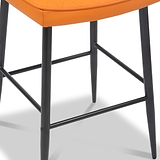Brayford Leather Barstool Orange from Roseland Furniture