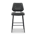 Brayford Leather Barstool Black from Roseland Furniture