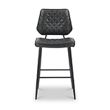 Brayford Leather Barstool Black from Roseland Furniture