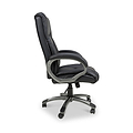 Stevens Faux Leather Office Chair Black from Roseland Furniture