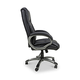Stevens Faux Leather Office Chair Black from Roseland Furniture