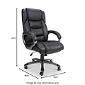 Stevens Faux Leather Swivel Office Chair Black from Roseland Furniture