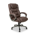 Stevens Faux Leather Office Chair Brown from Roseland Furniture