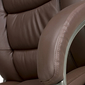 Stevens Faux Leather Office Chair Brown from Roseland Furniture