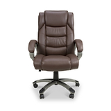 Stevens Faux Leather Office Chair Brown from Roseland Furniture