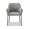 Trento Chenille Dining Chair Grey from Roseland Furniture