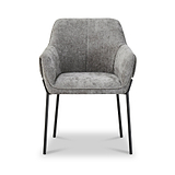 Trento Chenille Dining Chair Grey from Roseland Furniture